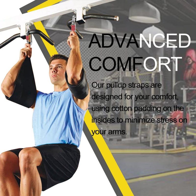 DASKING Hanging Ab Straps with Quick Locks - 1 Pair Gym Sling Straps for Pull Up Bar, Core & Abdominal Workouts - Image 2